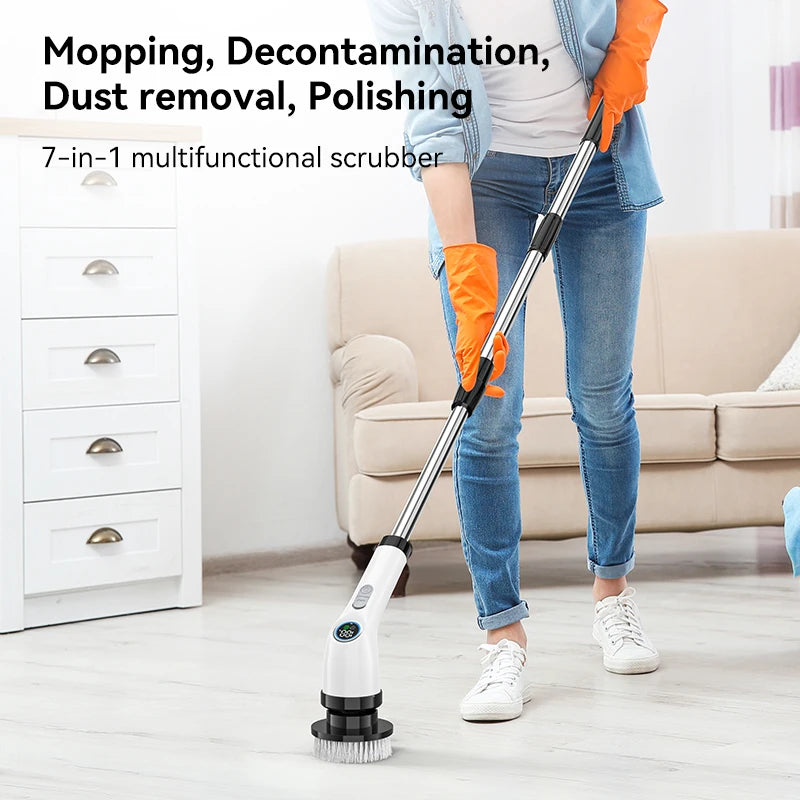 Electric Spin Scrubber Cordless Cleaning Shower Brush - STG Shopping