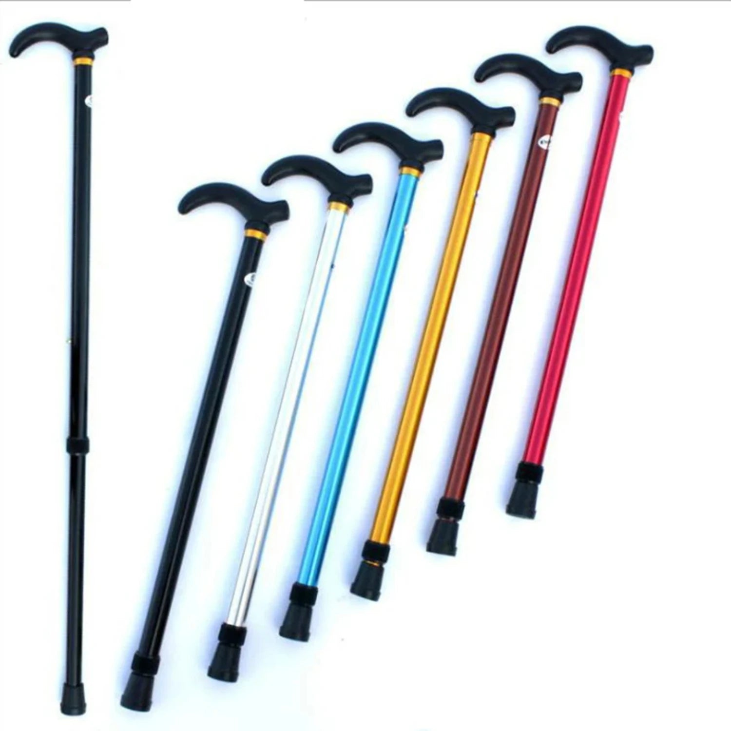 New 1PC Aluminum Alloy Adjustable Walking Stick 2 Section - STG Shopping