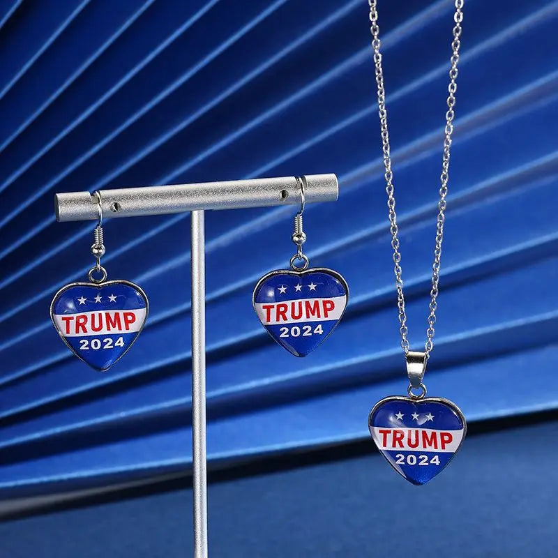 Donald Trump Earrings, Necklaces, Pendants - STG Shopping