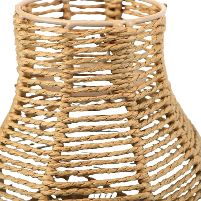 1PC Exquisit Hand-woven Rattan Hanging Lamp Shade - STG Shopping