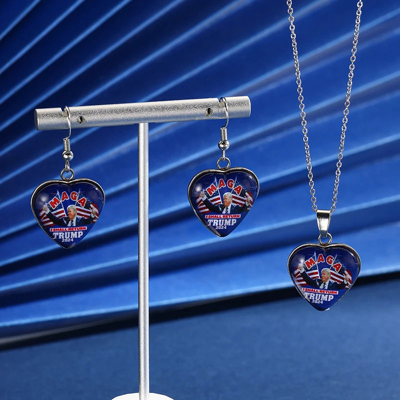 Donald Trump Earrings, Necklaces, Pendants - STG Shopping