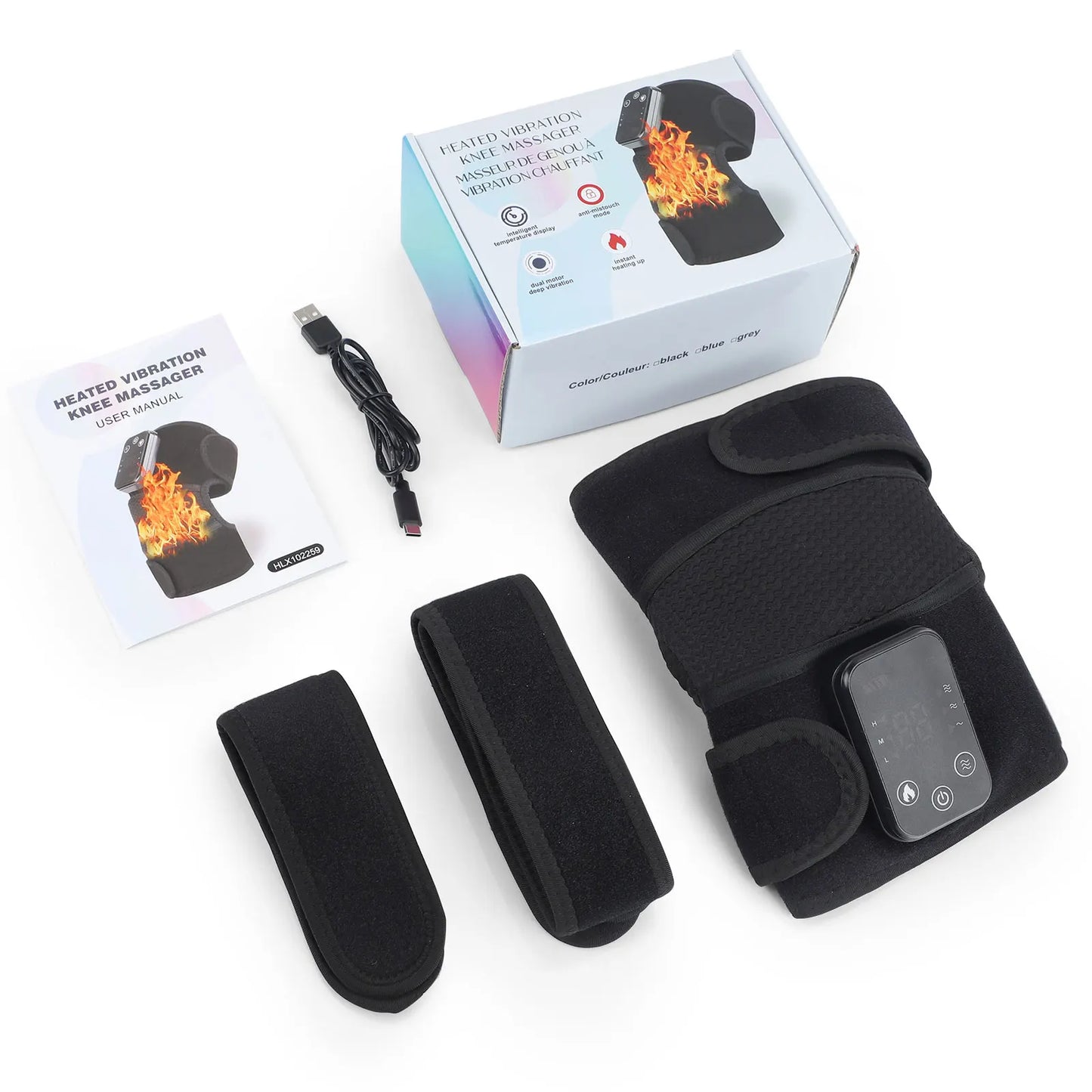 Knee Heating Massager Joint Physiotherapy Hot Compress Vibration - STG Shopping