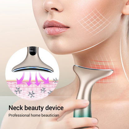 Neck Face Beauty Device 3 Colors LED Skin Tighten - STG Shopping