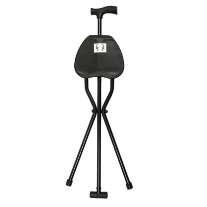 Portable Folding Walking Cane with Tripod Chair Seat - STG Shopping