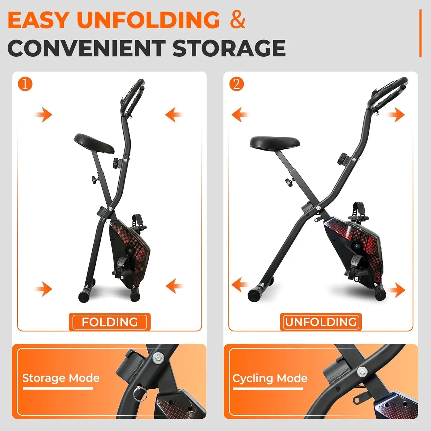 Foldable Fitness Bike Machine - STG Shopping