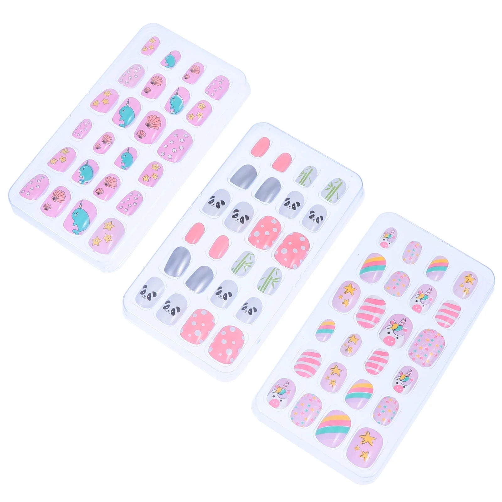 72 Pcs Children's Nail Stickers Decal Manicure - STG Shopping