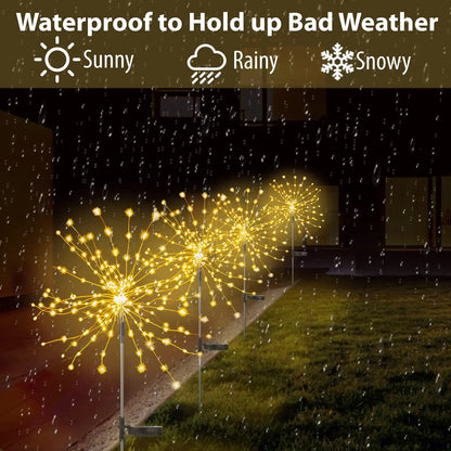 Solar Firework Fairy Light LED Outdoor Waterproof - STG Shopping