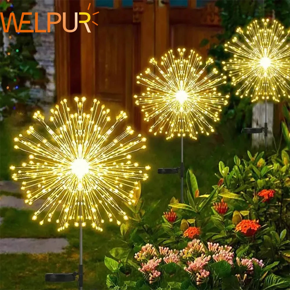 Solar Firework Fairy Light LED Outdoor Waterproof - STG Shopping