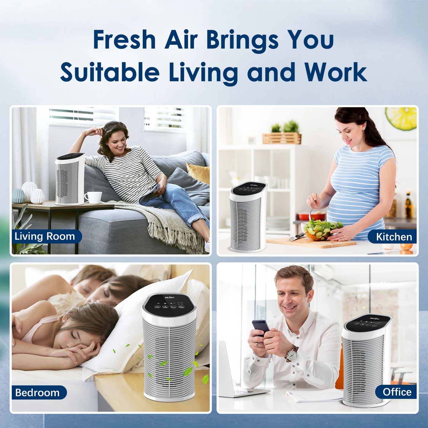 Air Purifier Removal With Quiet 3 Speeds Bedroom - STG Shopping