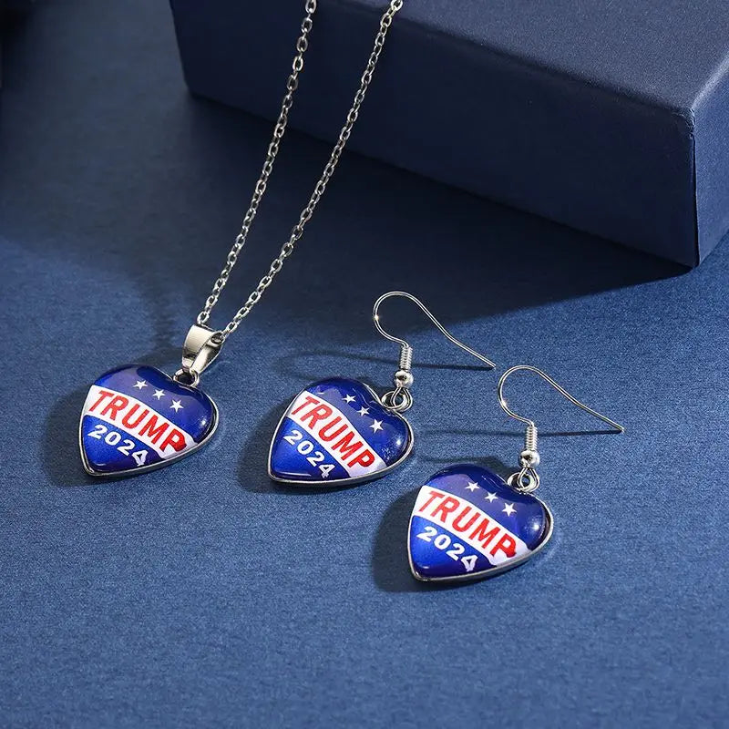 Donald Trump Earrings, Necklaces, Pendants - STG Shopping