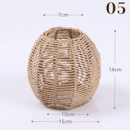 1PC Exquisit Hand-woven Rattan Hanging Lamp Shade - STG Shopping