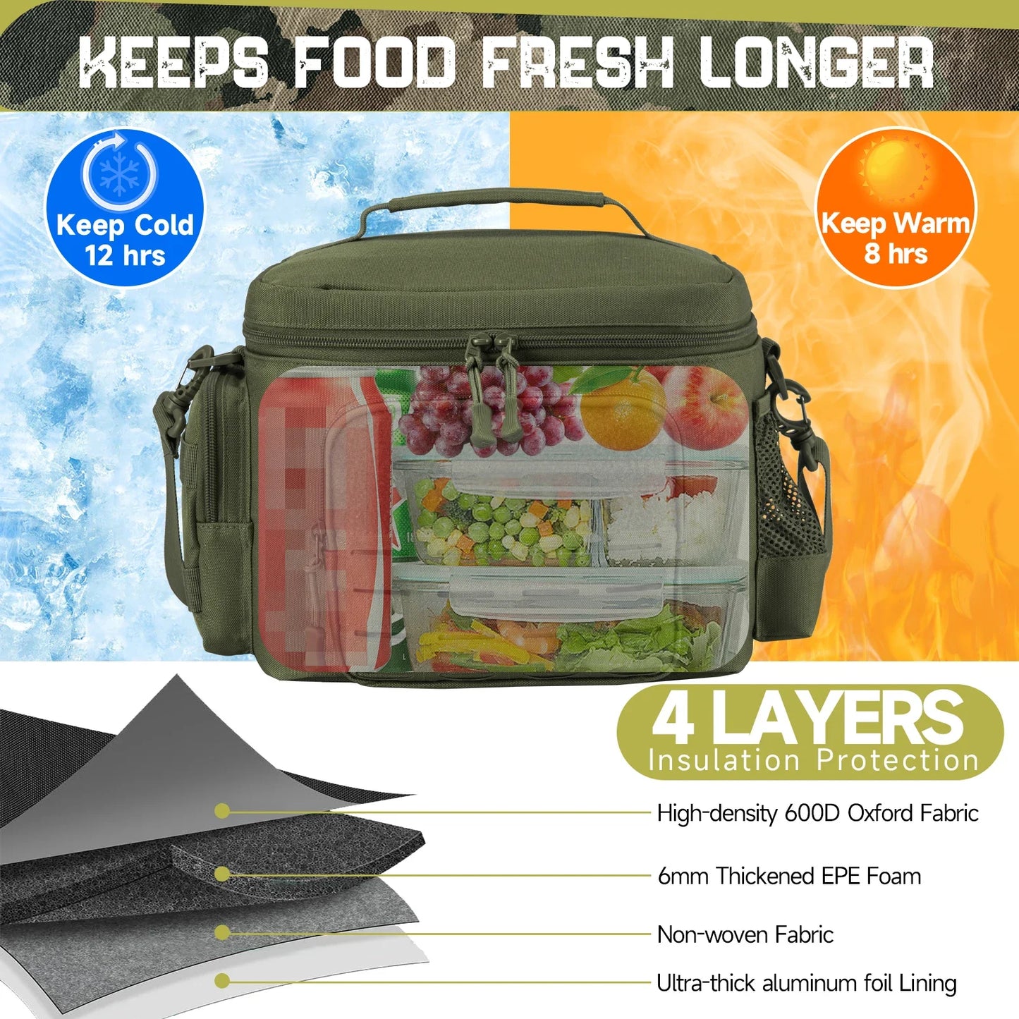 Tactical Lunch Box for Men Military Heavy Duty - STG Shopping