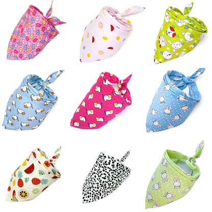 Soft, stylish, adorable pack assorted cute dog bandanas