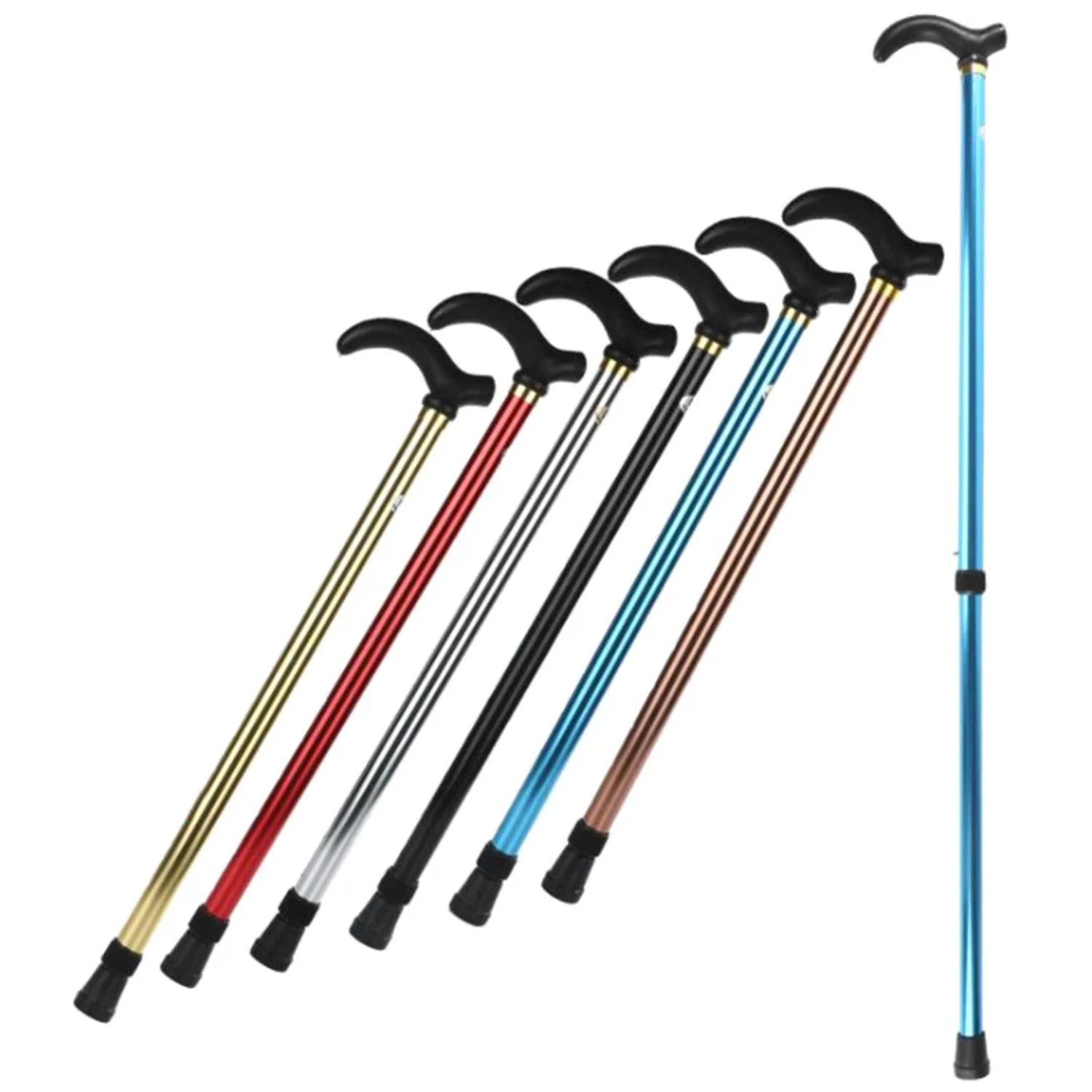 New 1PC Aluminum Alloy Adjustable Walking Stick 2 Section - STG Shopping