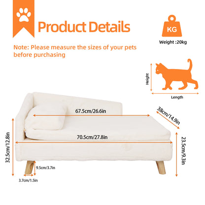 Elevated Pet Bed with Waterproof Pet Sofa