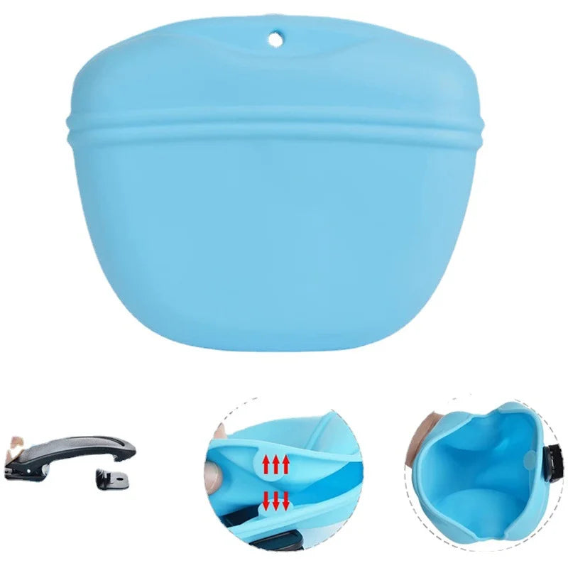 Silicone Treat Portable Dog Training Waist Bag  Feeders.